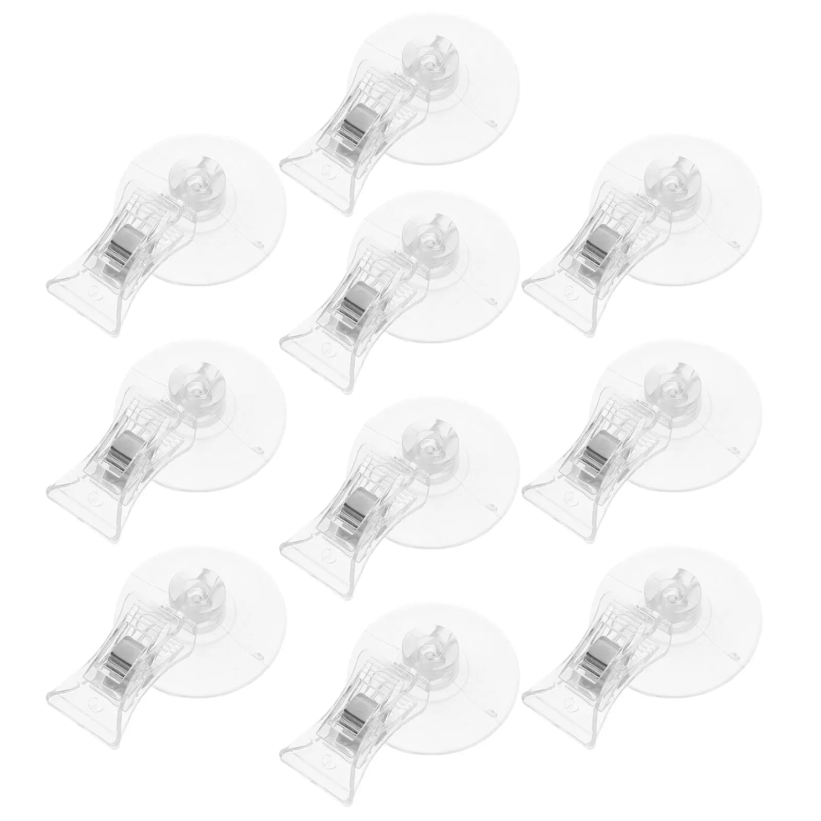 10 Pezzi Clip a Ventosa Portaetichette Multifunzione in Plastica per Esposizione Prezzi e Cartelli Pubblicitari per Negozi al Dettaglio
