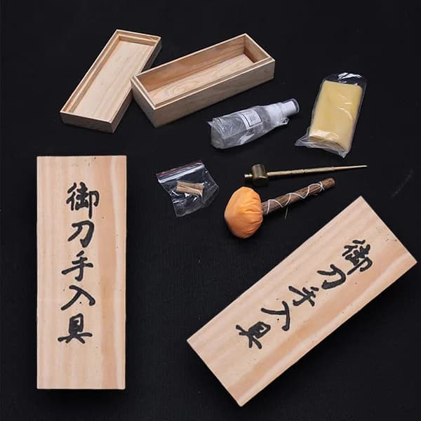 Maintenance Cleaning Kit Japanese Katana Use Samurai Sword Tools Set Without Oil