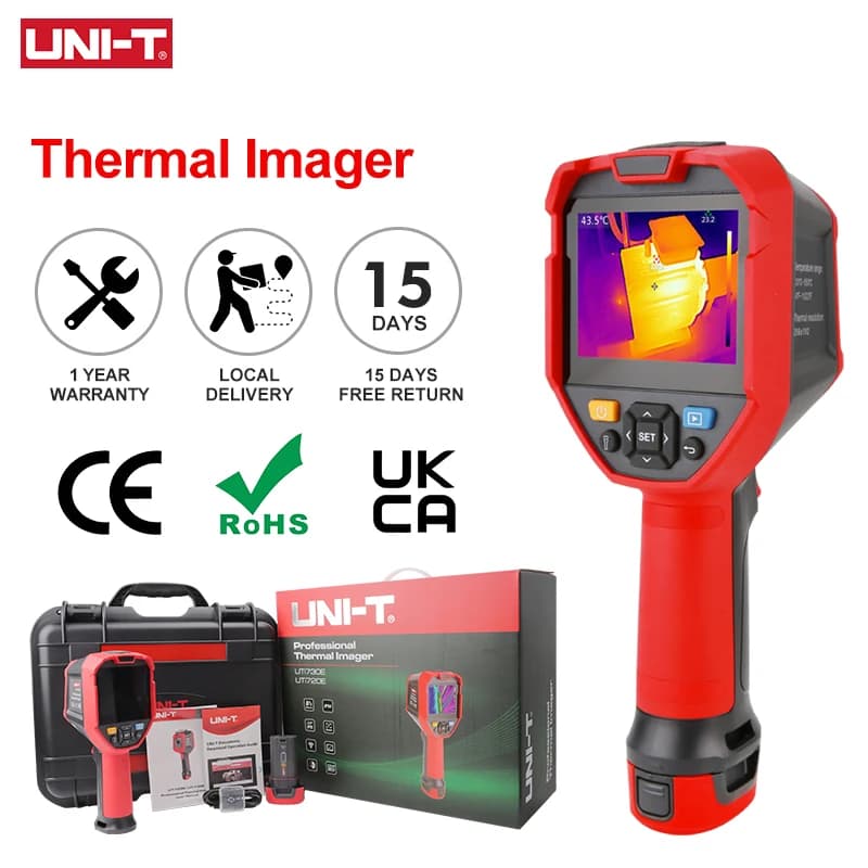 Termocamera UNI-T UTI720E UTI730E Termocamera a infrarossi per pipeline HAVC Ispezione pannello solare Connessione Wi-Fi