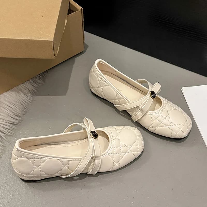Flat French Flats Women Shoes 2027 Spring Autumn Vintage Mary Jane