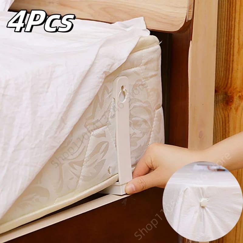 4Pcs Bed Sheet Holder Clip Sofa Cover Mattress Quilt Cover Household Non-slip Fasteners Bed Sheet Sofa Cover Fixed Bracket
