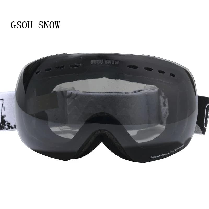 GSOU SNOW Marca Inverno Uomo Donna Protezione Professionale Skate Doppio antiappannamento anti-UV grandi occhiali da sci antiappannamento sferico