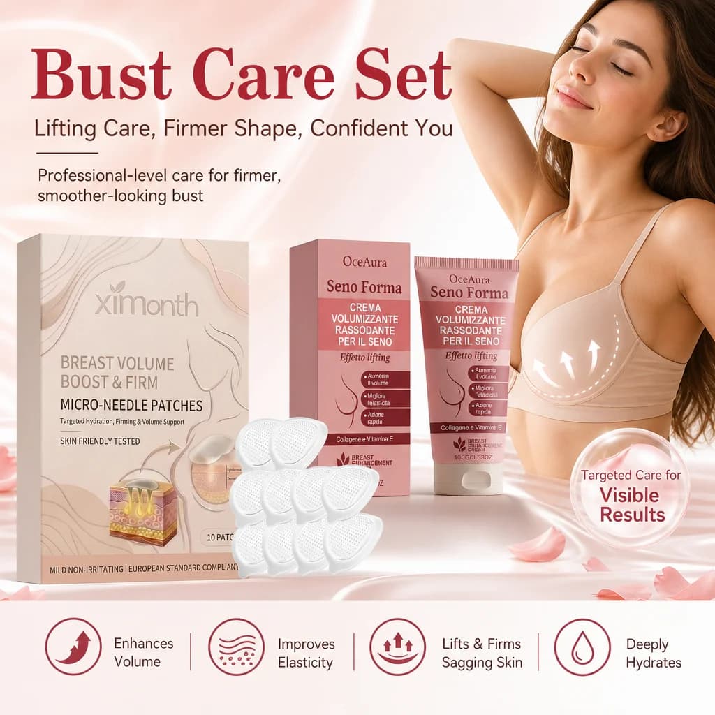 Collagen Breast Care Cream Breast Care Patch Botanical Moisturizing Skin Care Vitamin E Nourishing Massage Cream Daily Body Care