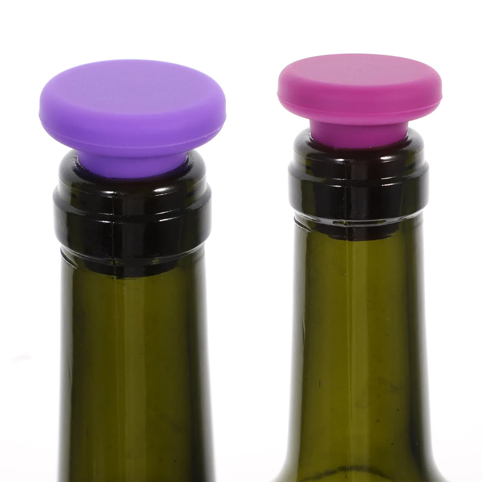 Set di 6 Tappi per Vino in Silicone, Facili da Pulire, Design Semplice, Riutilizzabili, per Preservare la Freschezza del Vino, per Casa e Bar