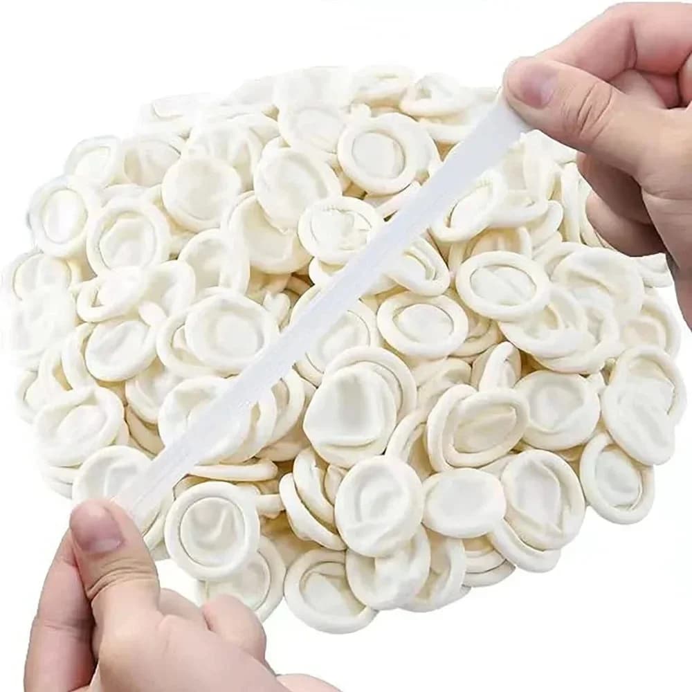 30/50/100 pcsguanti protettivi per dita usa e getta in gomma naturale antiscivolo in lattice antistatico culle per dita strumento durevole per le dita