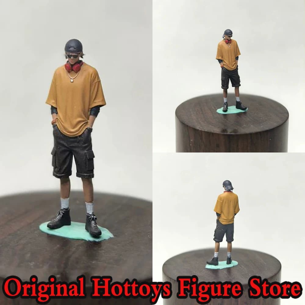 Modellino in Scala 1/64 di Soldato Maschio in Stile Sportivo, Ragazzo Musicista, Set Completo di Scultura Dipinta, Circa 2,7 cm, Collezione di Action Figure