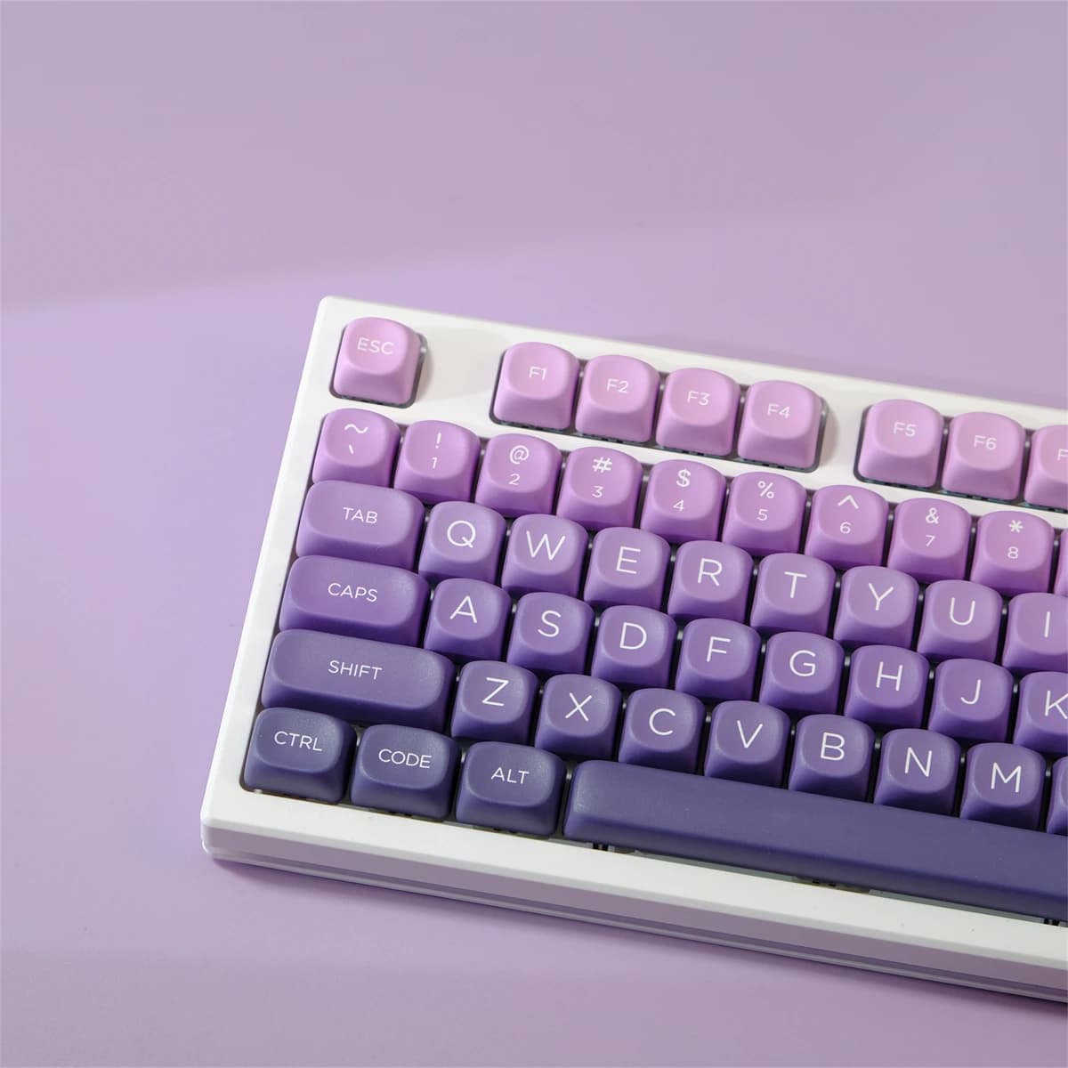 Copritasti viola sfumato viola profilo MOA PBT sublimazione della tintura KeyCap 126 tasti per Cherry MX Switch tastiera meccanica da gioco