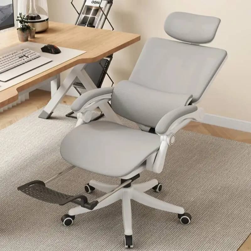 Sedia da ufficio con schienale alto ed ergonomico Compy Sedia da ufficio dal design lombare Poggiatesta regolabile Silla Gaming Sedia per computer per adulti