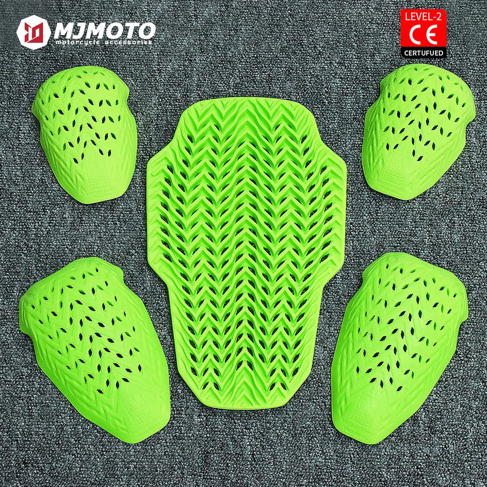 Set di Protezioni per Moto di Livello CE 2, Giacca e Pantaloni Anti-Impatto in PU per Motocross e Guida Fuoristrada