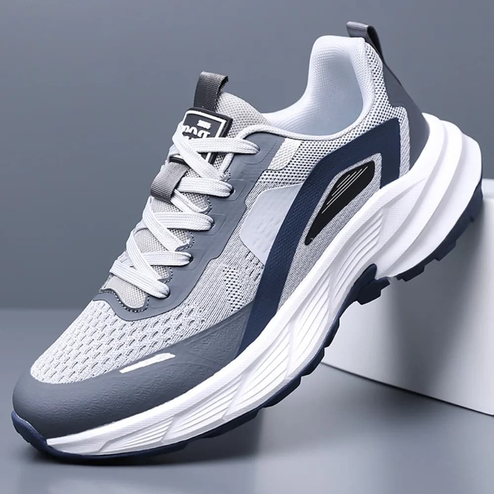 2026 Men's Summer Lightweight Breathable Running Shoes Mesh Upgraded Shock Absorption Anti-slip Wear-resistant Sport Shoes