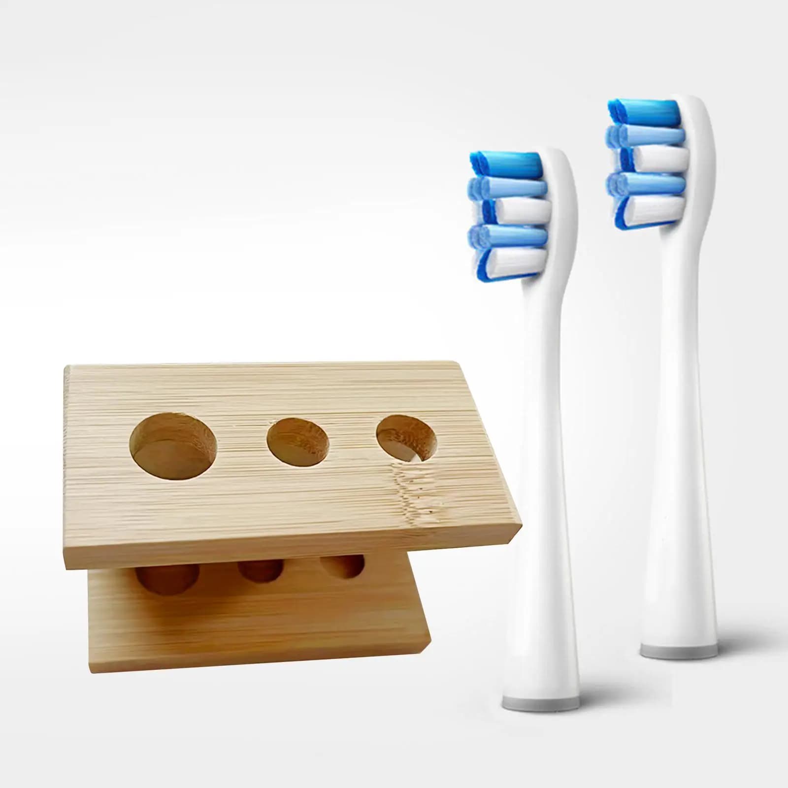 Electric Toothbrush Heads Holder Wood Fittings for Bathroom Toothbrush Pens