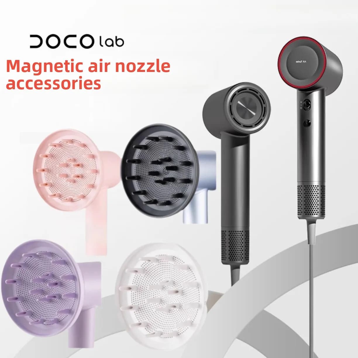 Adatto per DOCO LAB Cappa arricciacapelli per asciugacapelli Ugello diffusore magnetico