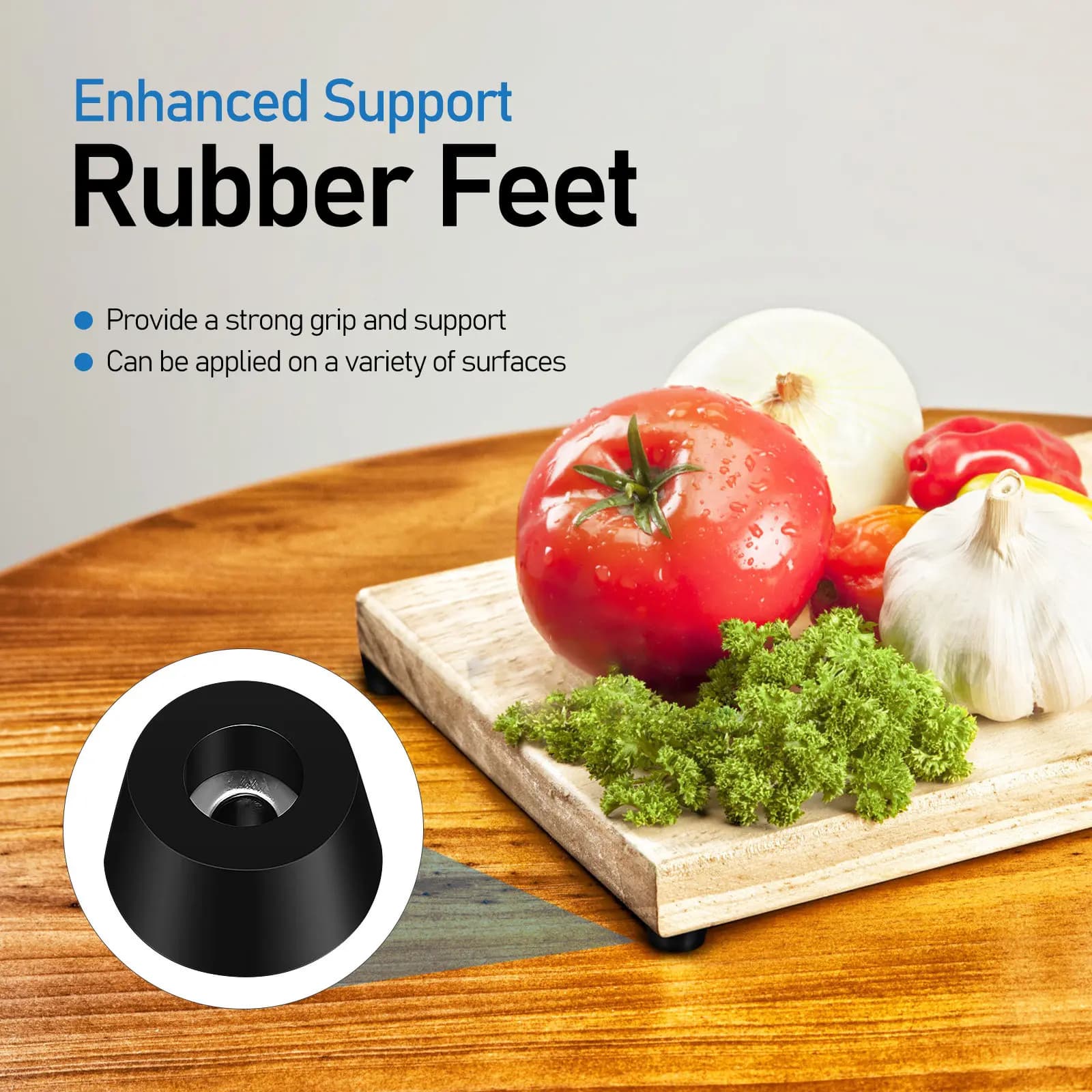 120Sets Anti Slip Rubber Feet Plastic Pads Furniture Leg Protectors Bumper for Household Appliance Cutting Board