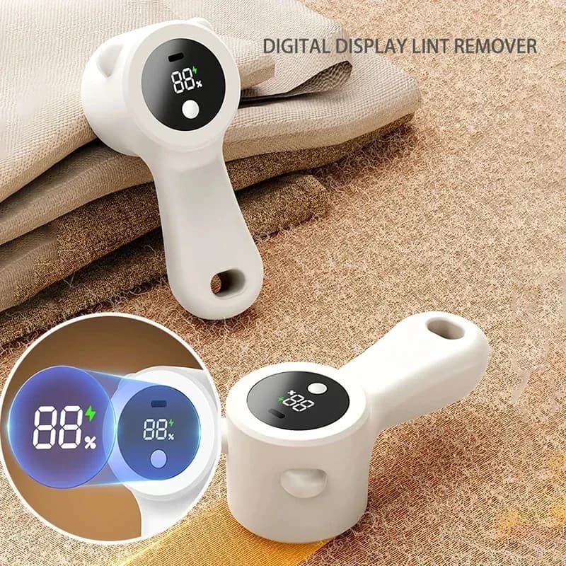 Levapelucchi elettrico ricaricabile a 3 marce per abbigliamento 5w Display digitale Rimozione pellet Vestiti Tessuto Rasoio Capelli Palla Trimmer