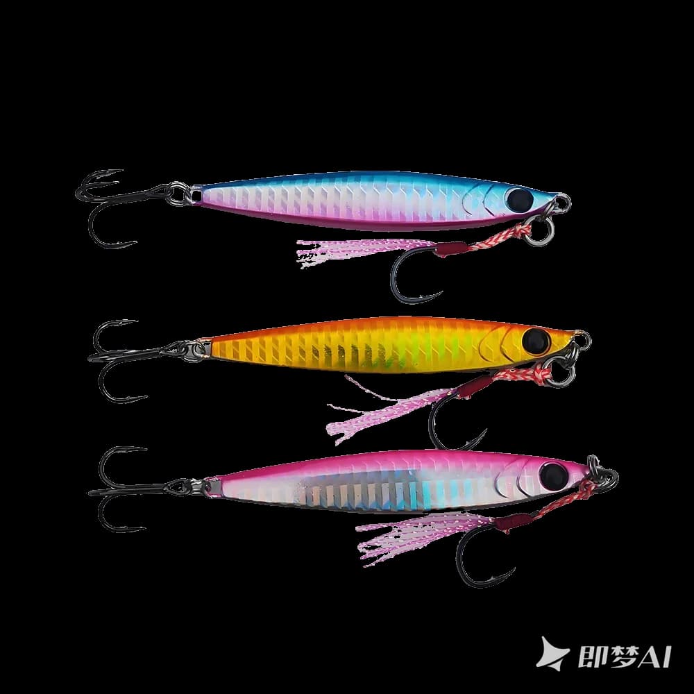 Bassegend 3 Pcs Saltwater Sea Lure Fishing Casting Metal Jig Sea Bass Bait Spoon Fast Sinking 20g 30g 40g