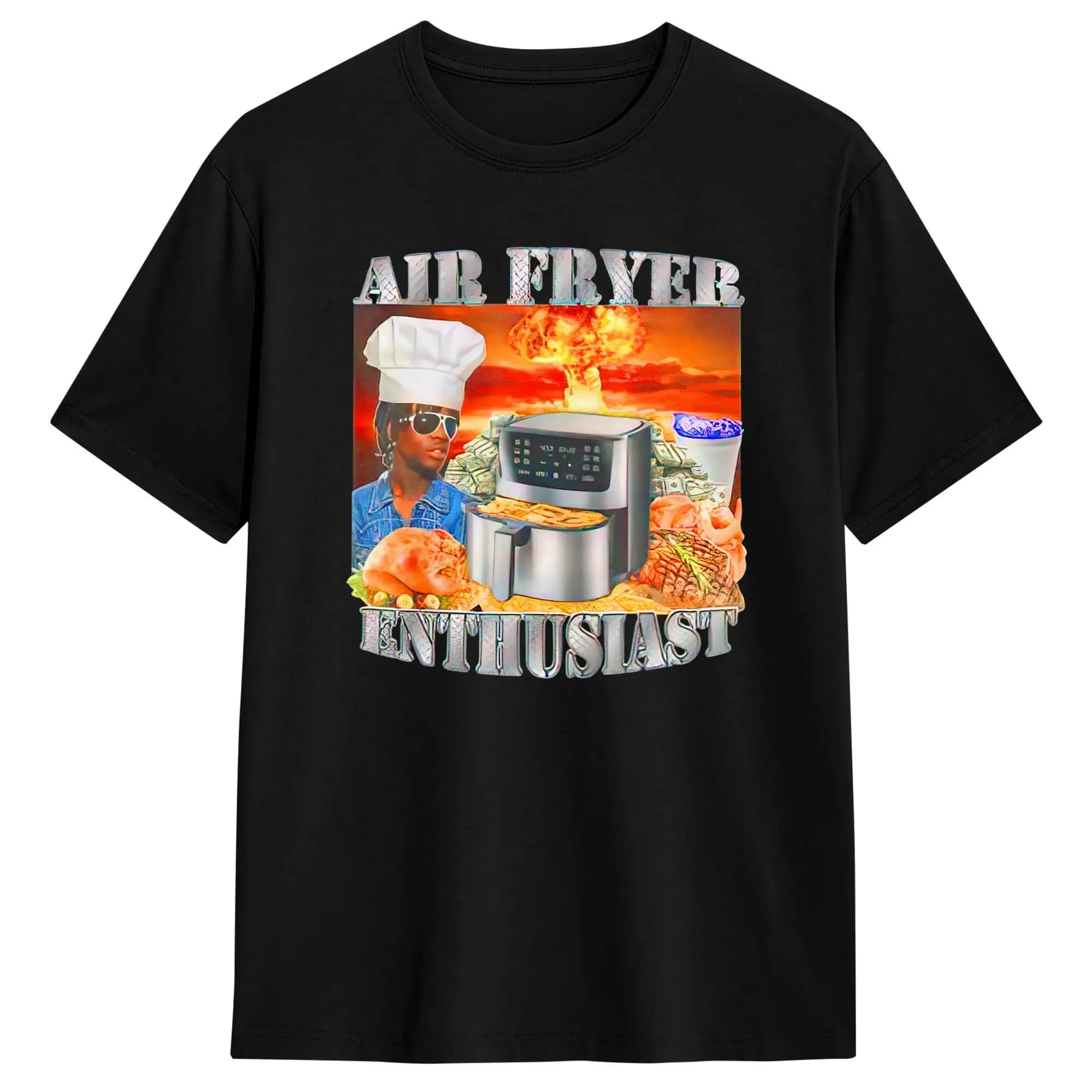 Harajuku T-Shirt for Air Fryers, Sarcasmic and Funny Memes, T-Shirt for Man, Short Sleeve