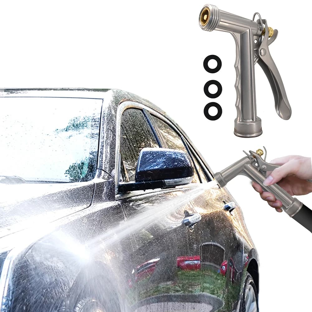 Zinc Alloy Spray nozzle 5.5 Inches with Front Threading, Portable Sprayer for Plant Irrigation, Washing Car, Shower for Domestic Animals