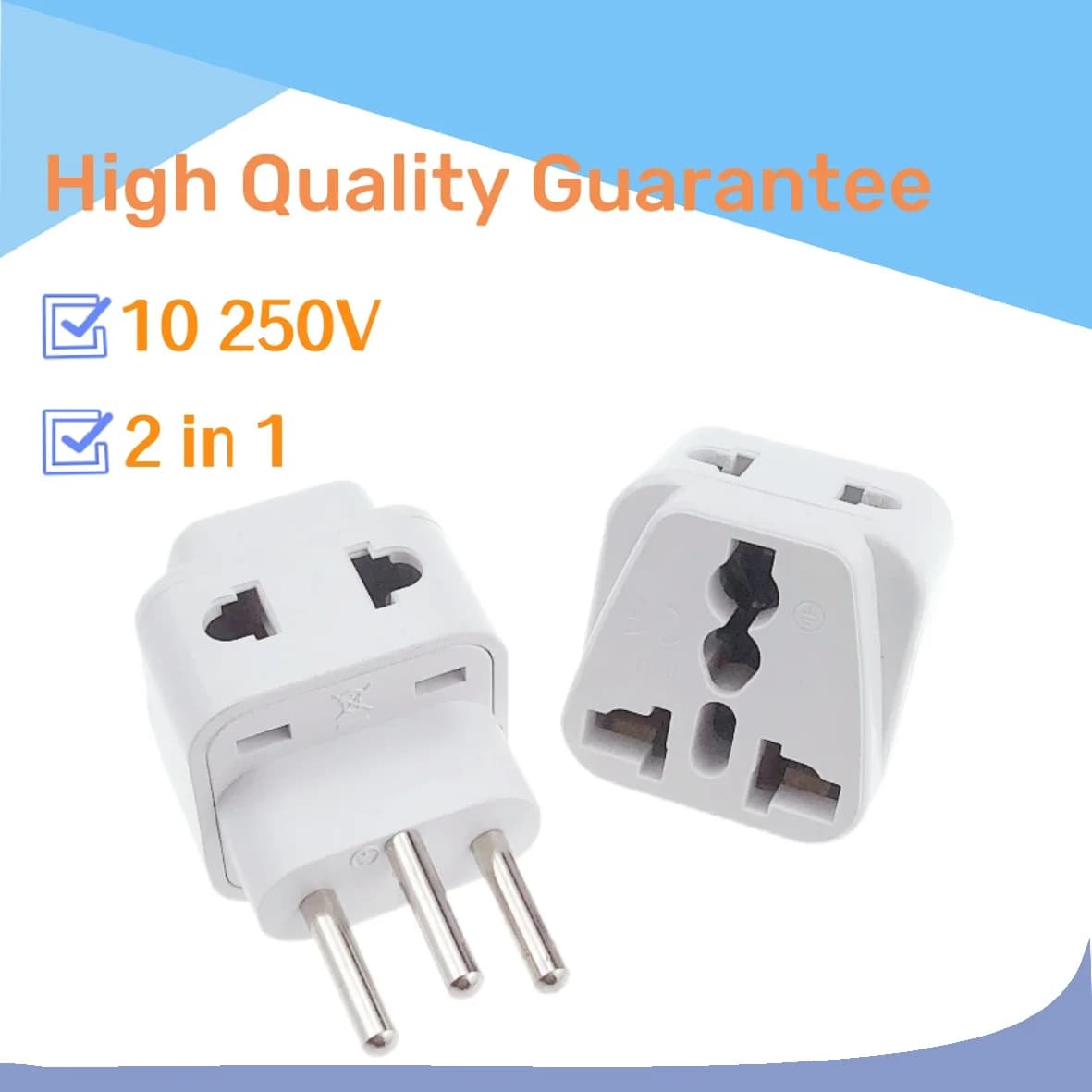 Hot 3pin Brasile Spina di Alimentazione CA UK/US/EU A Brasile Brasile Presa Adattatore di Alimentazione da Viaggio Spina Convertitore a 3 Pin Tipo N Spina 2 in 1