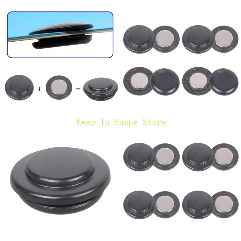 U1JC 4 Pairs Race Running Bib Magnets No Needle Damage Easy Attachment Design