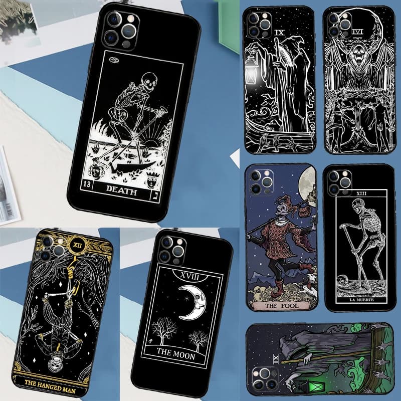 Custodia Grim Reaper The Hermit Tarot Card per Samsung Galaxy A52 A32 A12 A56 A36 A54 A34 A14 A05 A16 A26 A13 A33 A53 A15 A35 A55