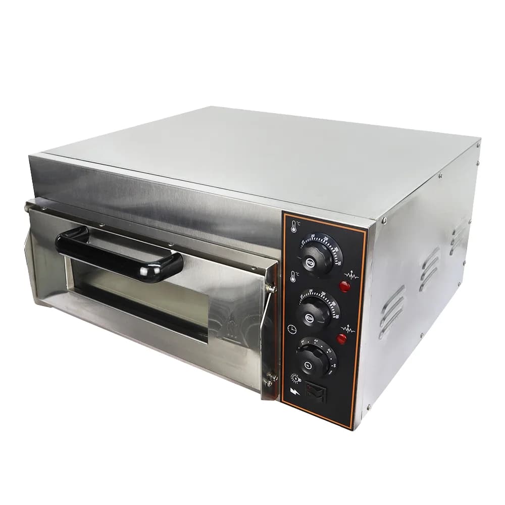 Forno elettrico per pane doppio Forno per pizza utilizzato nella cucina Forno per pizza in pietra Canton in vendita