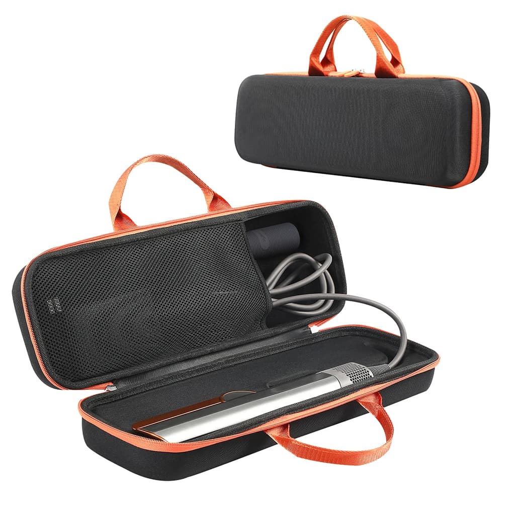 Hard Case EVA Waterproof Portable Travel Case W Anti-scratch Network Bag for Hair Plate Dyson Airstrait HT01