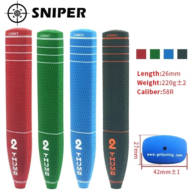 Nuove impugnature da golf 2 Impugnature per putter da golf per pollice 4 colori di dimensioni standard con 4 colori 1 pz impugnature per mazze da putter Spedizione gratuita