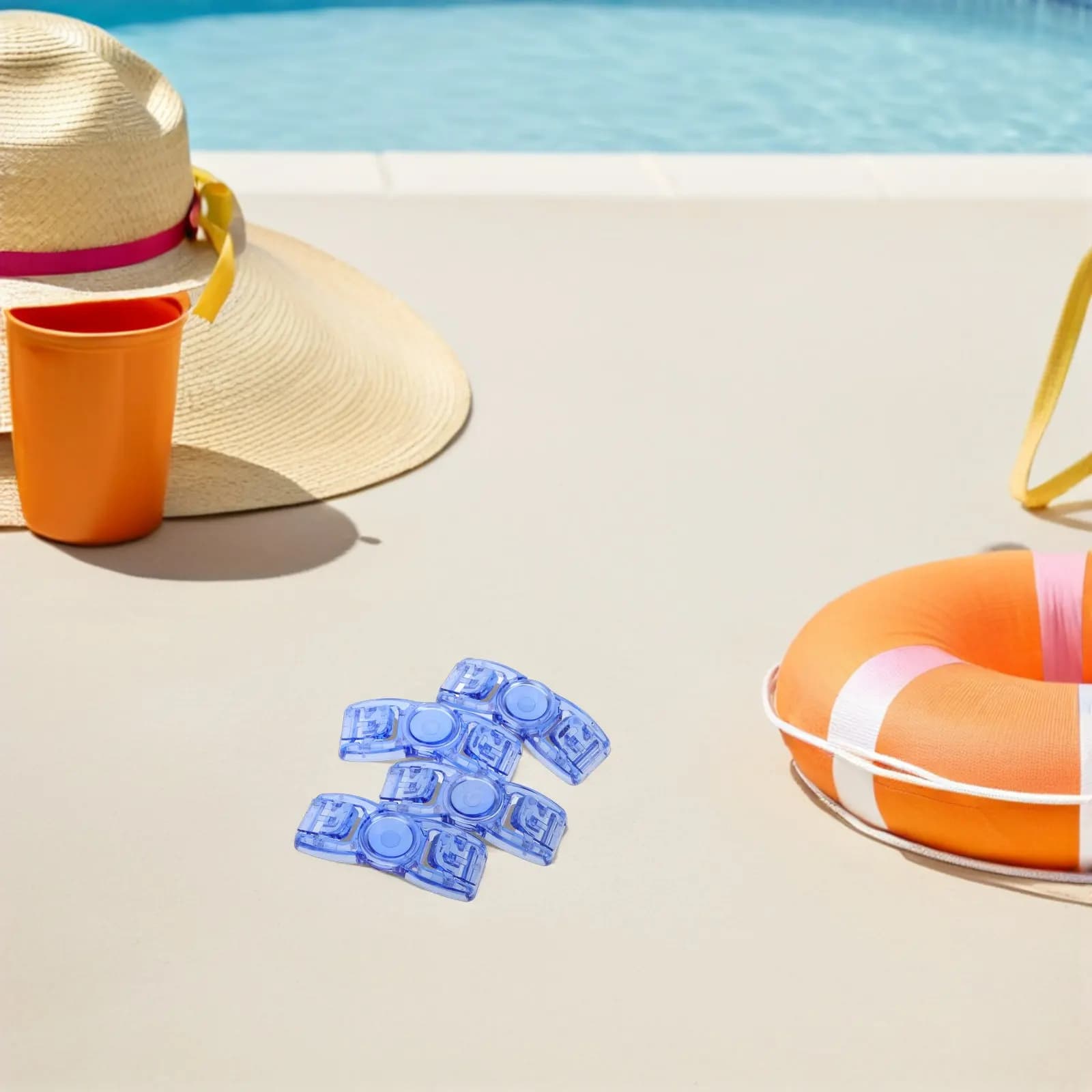 8 fibbie per occhialini da nuoto, clip per fibbia in plastica a installazione rapida, robuste e affidabili, universali, adatte a tutte le marche di articoli per il nuoto