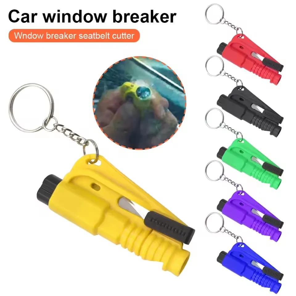 Safety Hammer Car Escape Tool 3-in-1 Window Breaker Seat Belt Cutter Compact Emergency Hammer Escape Tool for Car Accessories