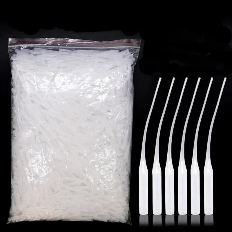 50/100/200Pcs Glue Micro-Tips Plastic Glue Bottle Tips Glue Extender Precision Applicator Dropping Tube Nozzle For Crafting Lab