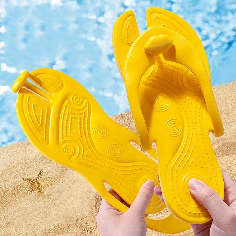 Pleated Slippers Travel Portable Travel Slides Woman Man Light House Hotel Salone Family Use of Guests Sandals Swimwear