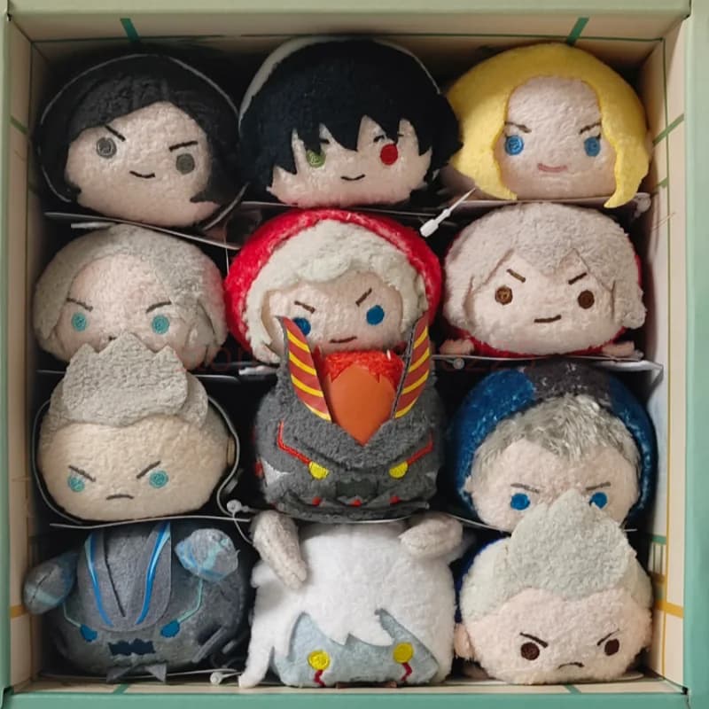 In Stock Game Vergil Nero Dante Cute Papa Series Cosplay Mini Soft Body Stuffed Pillow Figures Cute Keychain Toys Decor Gift