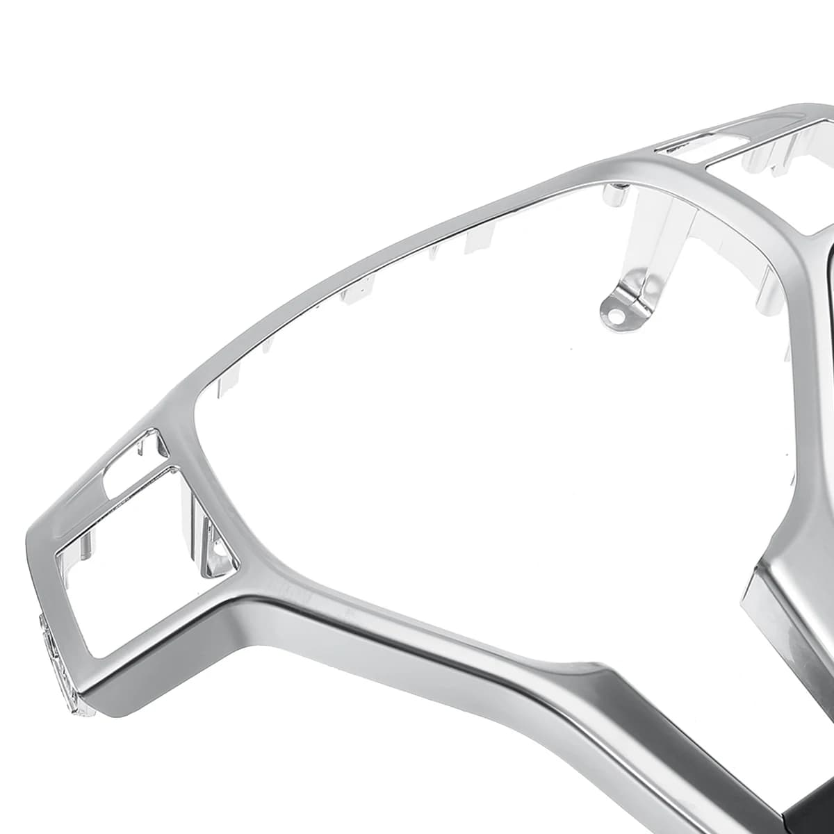 AA92-Cornice Decorativa per Volante Auto per Mercedes Benz Classe A C E GLA CLA CLS W176 W204 W212 X156 C117 Argento