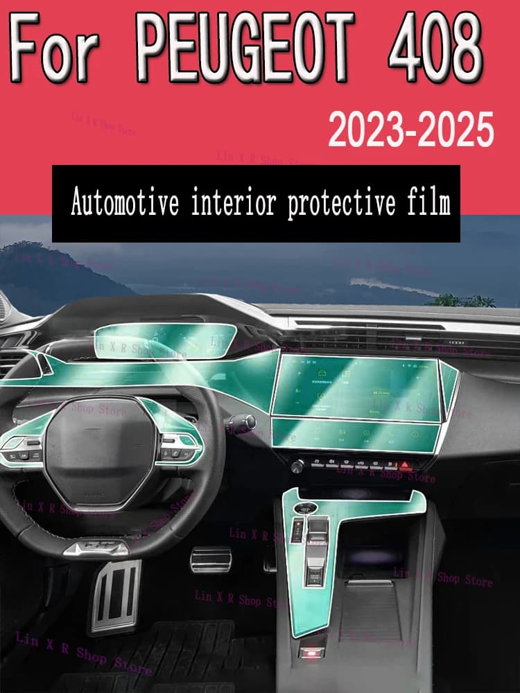 For PEUGEOT 408 (2023-2025) Change Panel Navigation Screen Automotive TPU Protective Film Cover Anti-Graffio