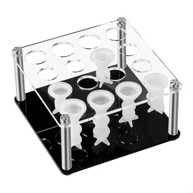 Elegante supporto in acrilico per esposizione pezzi degli scacchi per stampi in silicone, accessori da gioco