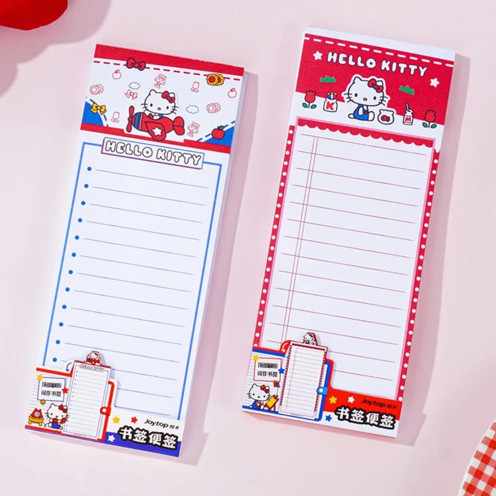 Genuine Sanrio Memo Pad Sticky Notes Cute Hello Kitty Stationery Label Notepad Planner Sticker Post School Supplies Girls Gifts