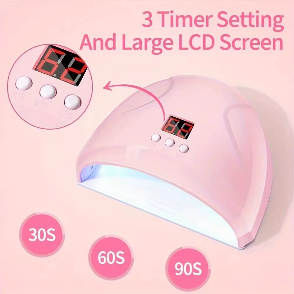 Set Manicure LINMANDA con Trapano Elettrico USB, Lima per Unghie, Lampada LED, Penna Levigatrice Portatile, Blocco Lucidante, Strumenti per Manicure