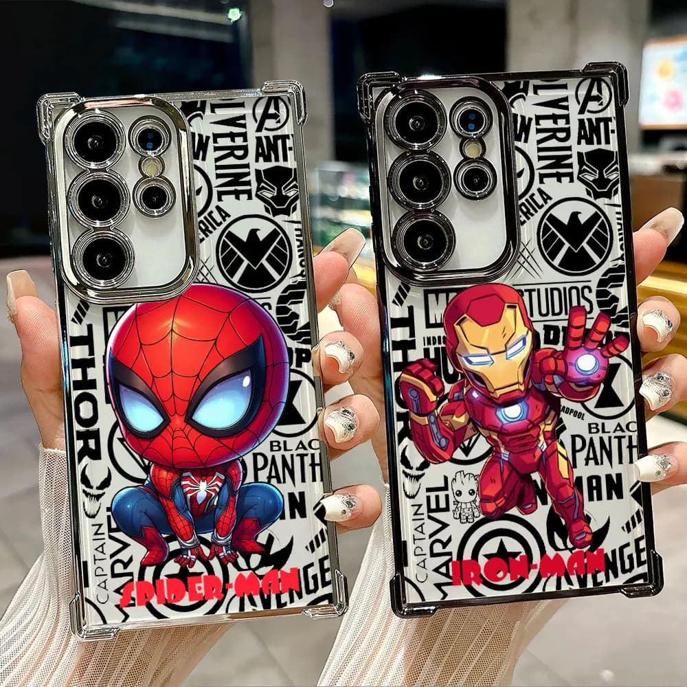 Groot Ironman Avengers Case For Samsung Galaxy S26 S25 S26Ultra Edge S24 S23 S22 Plus S21 Ultra FE Shockproof Phone Back Cover