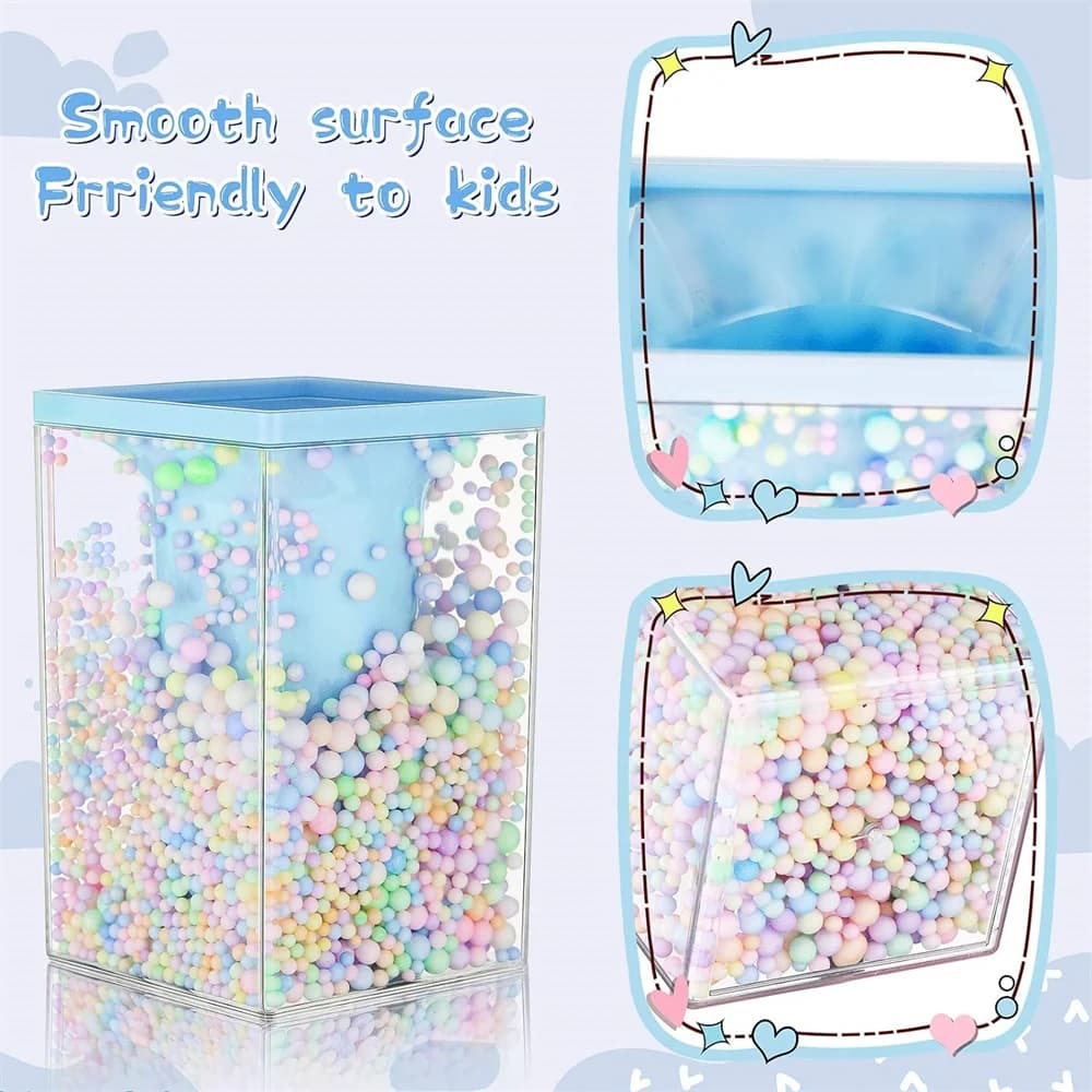 1PC portapenne carino portapenne a bolle per bambini portamatite Kawaii organizzatore di cancelleria da tavolo porta pennelli per trucco