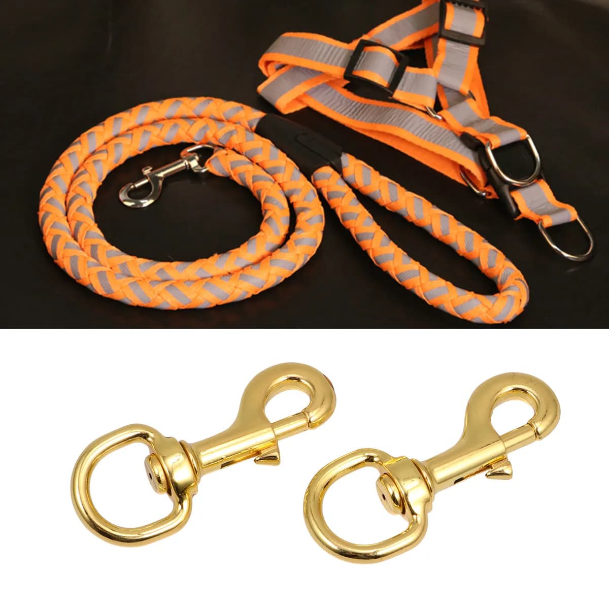 2 Pieces Pettyrene Accessories for Pettyrene, Zinco Alloy Mosque with Guinzaglio Joint, for Dogs and Cats, for Strollers, Race and Jump
