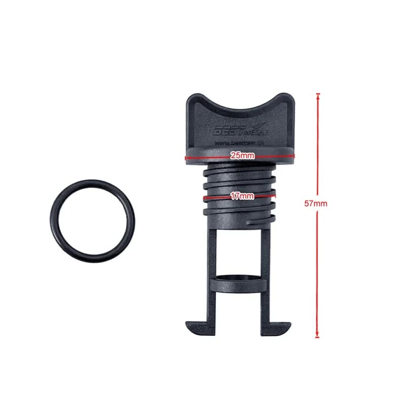 Tappo di Scarico in Nylon per Barche, Ricambio per Yacht e Zattere Marine con Filettatura Grossa da 17mm, Tappo di Scarico Standard per Kayak e Canoe
