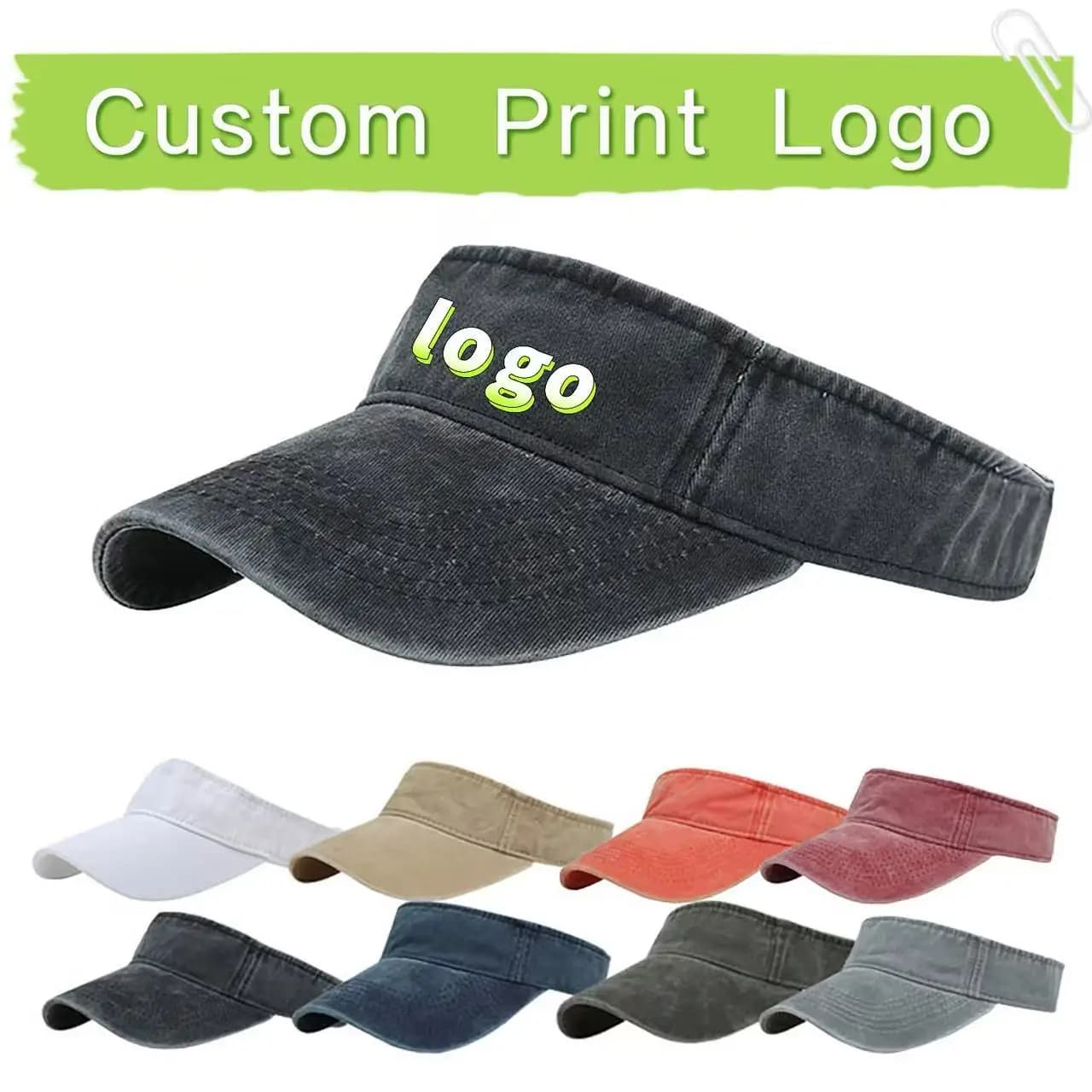 Customized Printed Logo Washed Retro Baseball Caps Empty Top Men's And Women's Outdoor Sports Sun Protection Duck Tongue Hats