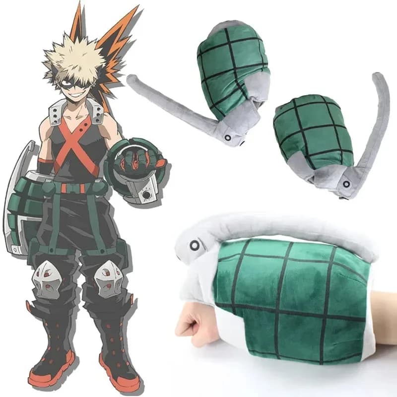 A2025 New Soul My Hero Academia Bakugo Katsuki Children's plush, cosplay gloves, armband, medium ★ HAxiba.