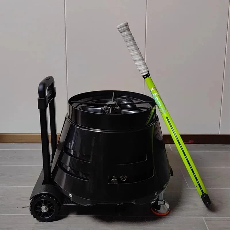 Mini macchina per servire tennis per uso domestico, tipo lancio manuale, strumento per esercitarsi con palline da allenamento automatico
