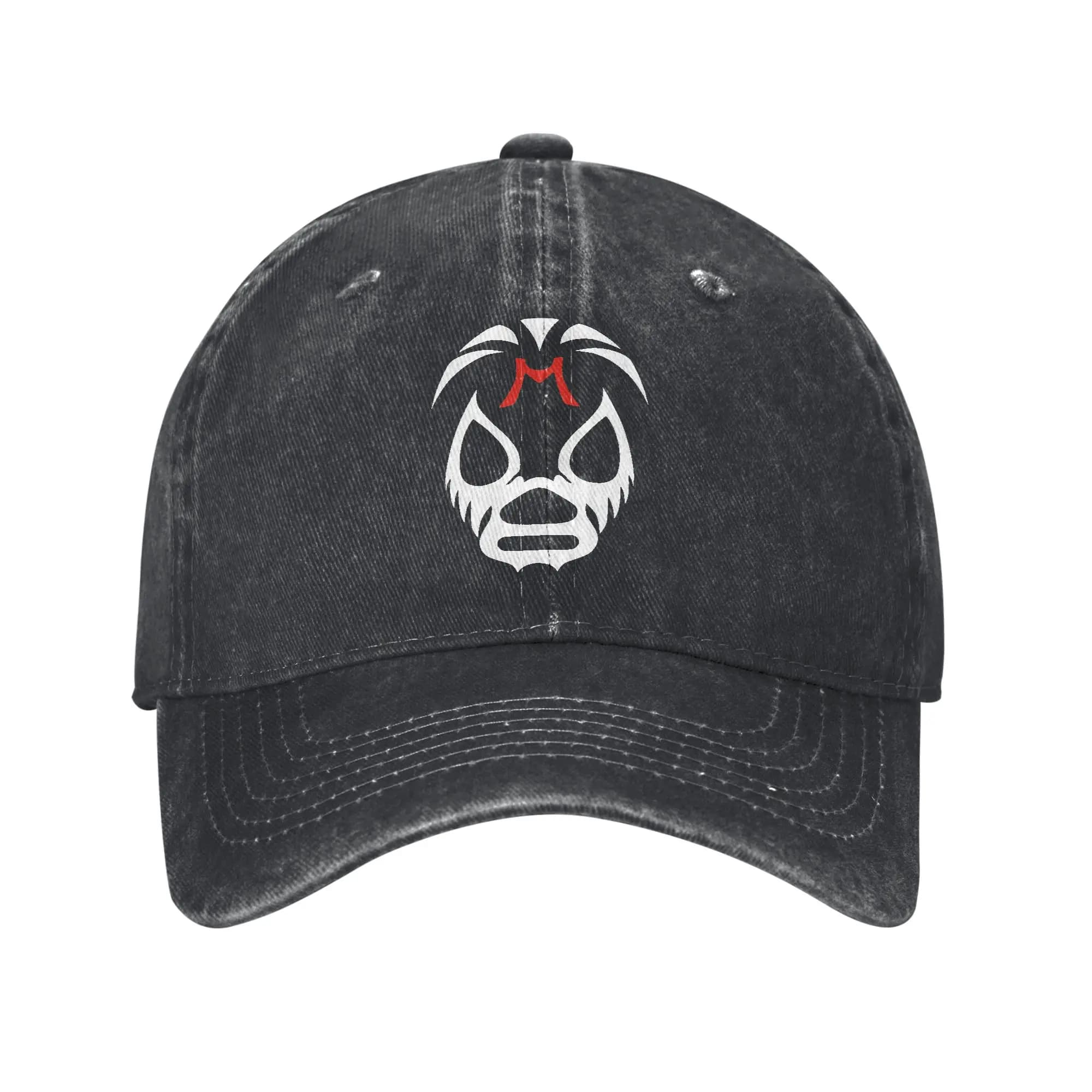 Cappello da camionista con maschera da lottatore messicano Mil Mascaras, abbigliamento per uomo e donna, berretto da baseball vintage, cappelli da sole regolabili