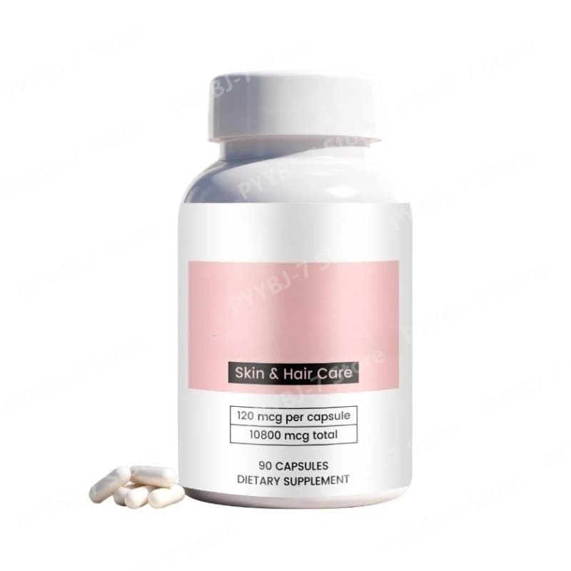 Integratore Alimentare per la Cura della Pelle e dei Capelli – con Collagene e Acido Ialuronico, Supporto Nutrizionale Quotidiano, 90 Capsule
