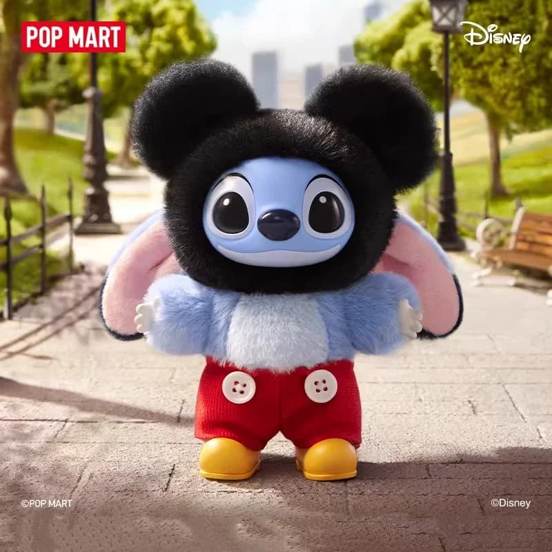 POPMART Disney Stitch Adventure Series Vinyl Plush Blind Box Mystery Box Giocattoli Bambola Carina Anime Figure Ornamento da Scrivania Collezione