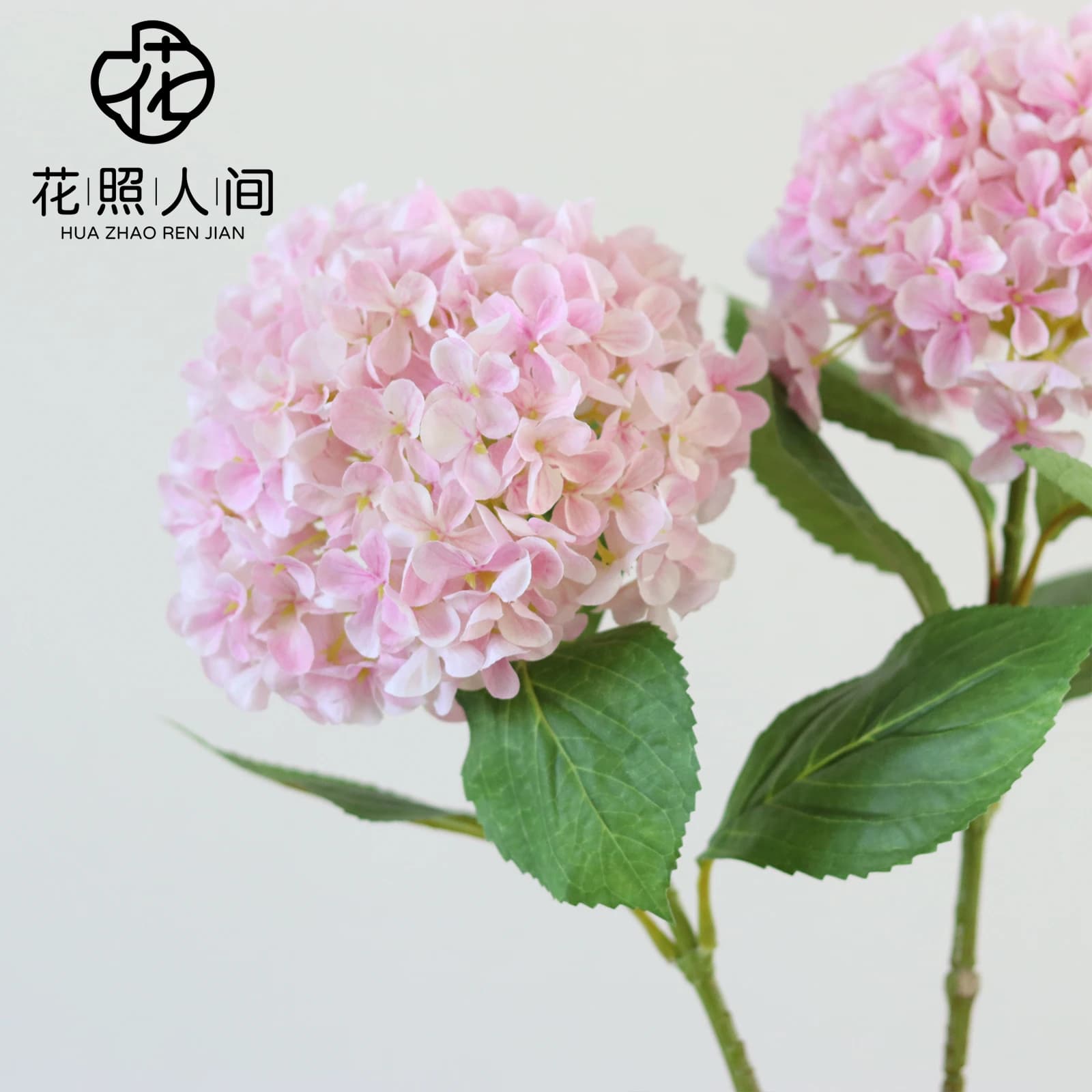 Stampa floreale di simulazione di ortensia Grande fiore finto di ortensia Materiali per la decorazione della casa Puntelli per foto Piante artificiali