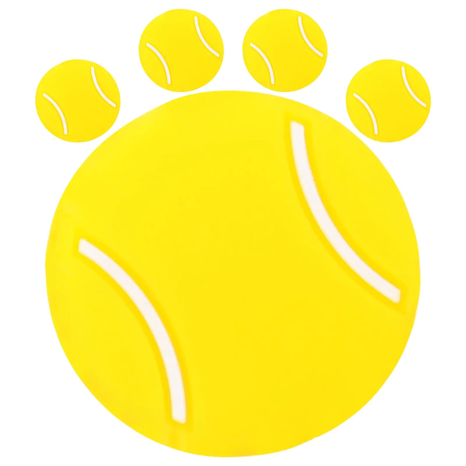 Set of 5 Silicone Antivibrations for Tennis Rackets, Animated Carton Shape Shafters