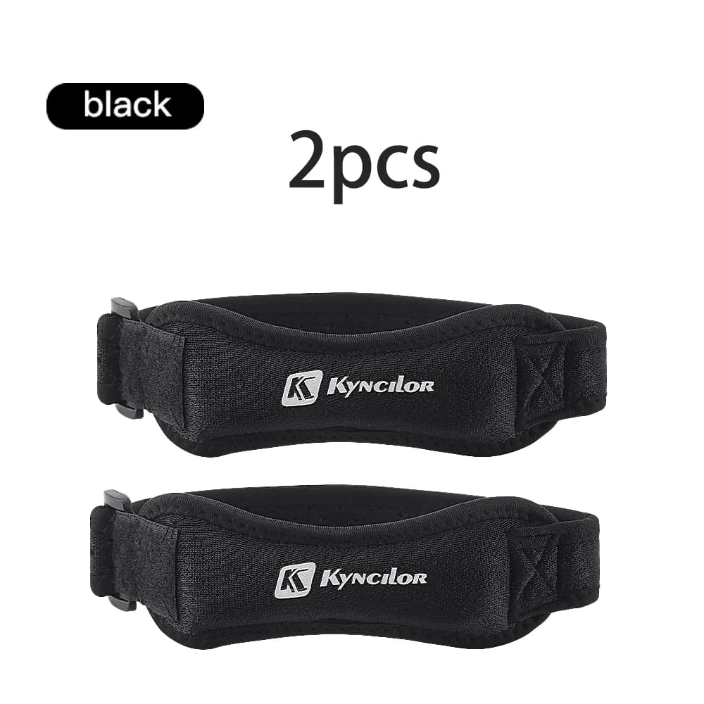 2Pcs Adjustable Knee Patella Support Strap, Breathable Sports Knee Brace for Running, Basketball, Hiking, Fitness, Knee Pain Rel